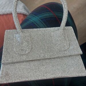 Source Unknown Dazzling Silver Mini Bag
